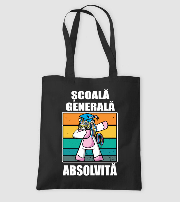 Absolvită școală generală model negru pe tricou