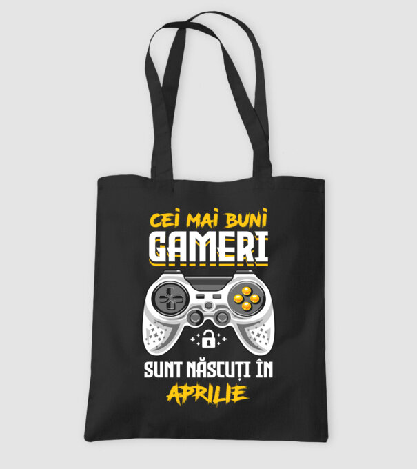 cei mai buni gameri sunt născuți în aprilie model negru pe tricou