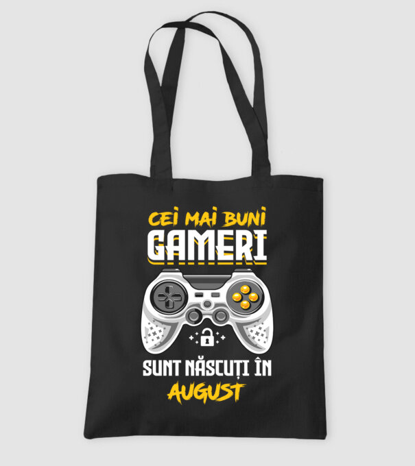 cei mai buni gameri sunt născuți în august model negru pe tricou