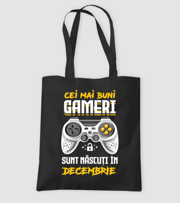 cei mai buni gameri sunt născuți în decembrie model negru pe tricou