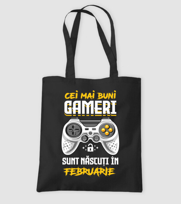 cei mai buni gameri sunt născuți în februarie model negru pe tricou