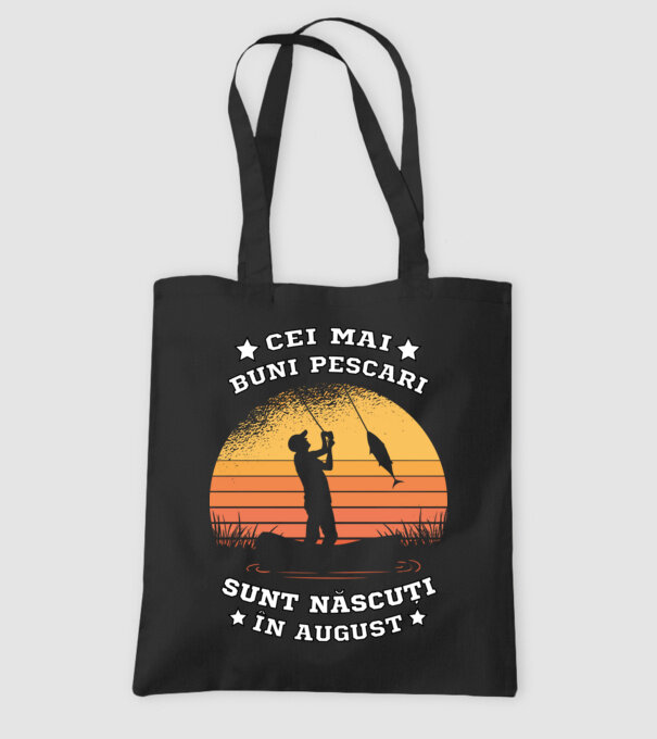 Cei mai buni Pescari sunt născuți în August model negru pe tricou