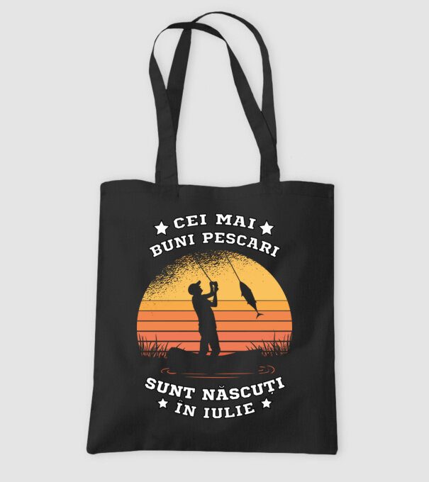 Cei mai buni Pescari sunt născuți în Iulie model negru pe tricou