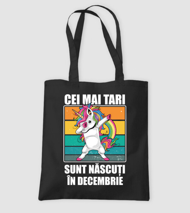 Cei mai tari sunt născuți în decembrie model negru pe tricou