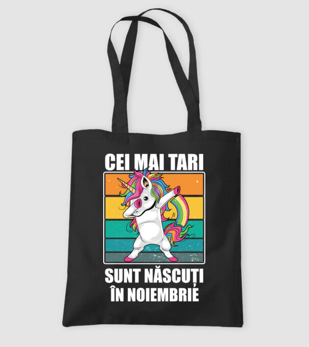 Cei mai tari sunt născuți în noiembrie model negru pe tricou