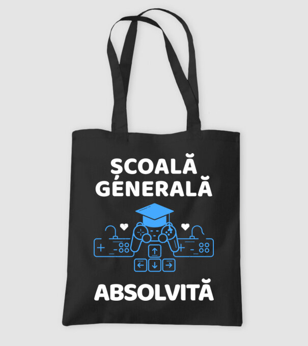 Școală generală absolvită model negru pe tricou