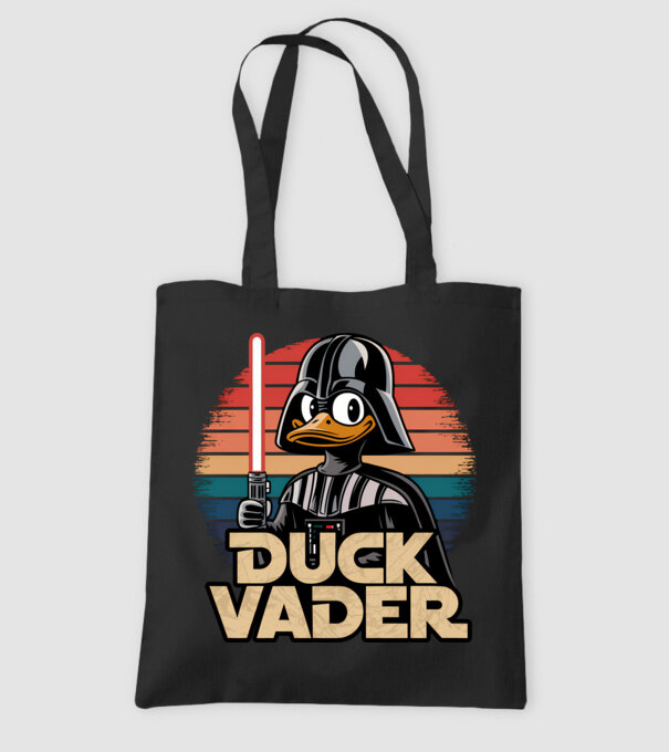 Duck Vader model negru pe tricou