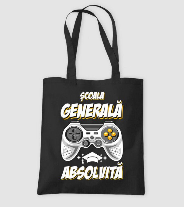 Gameri şcoală școală generală model negru pe tricou