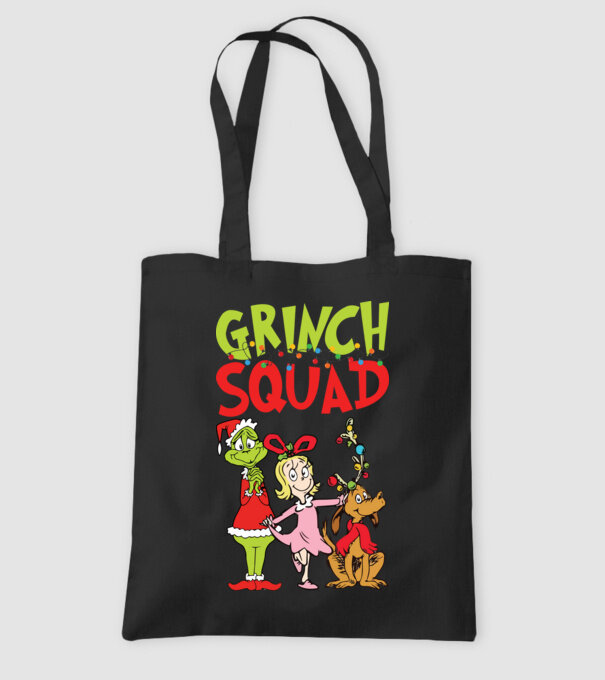 Grinch Squad model negru pe tricou