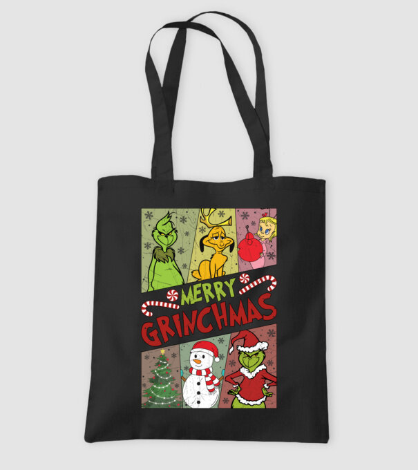 Merry Grinchmas - Grinch model negru pe tricou