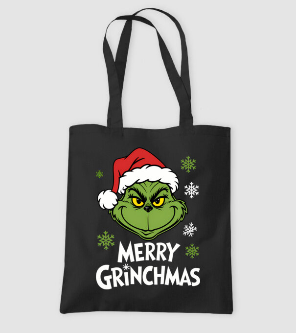 Merry Grinchmas Negru model negru pe tricou