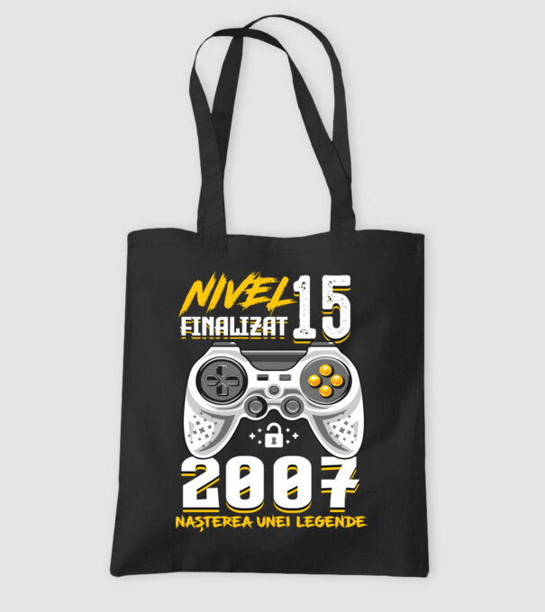 Nivel 15 finalizat. 2007 nașterea unei legende model negru pe tricou