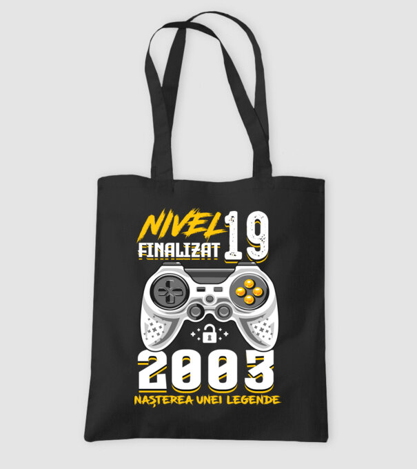 Nivel 19 finalizat. 2003 nașterea unei legende model negru pe tricou