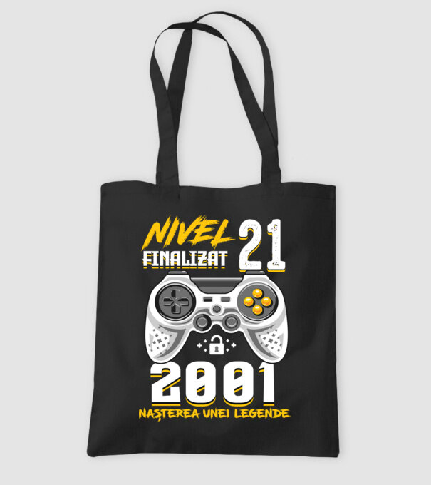 Nivel 21 finalizat. 2001 nașterea unei legende model negru pe tricou