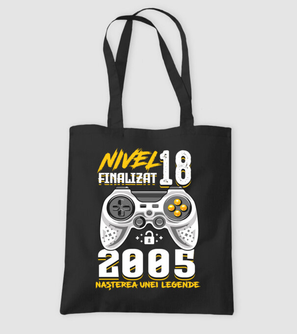 Nivel Finalizat 18 2005 model negru pe tricou