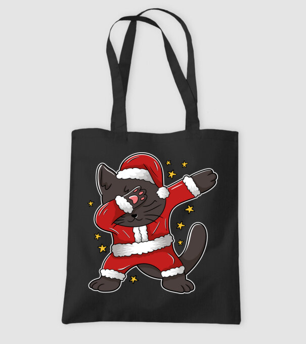 Pisică Dab model negru pe tricou