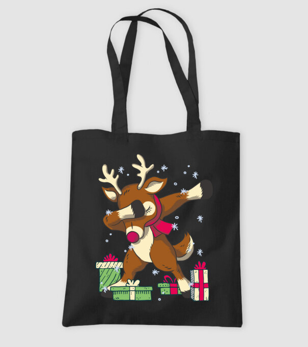 Rudolph DAB model negru pe tricou
