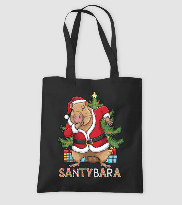 Santybara model negru pe tricou