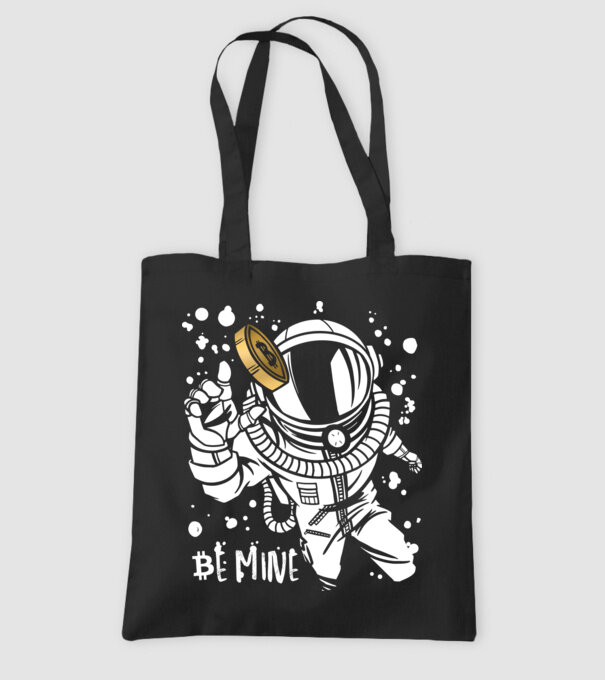 Bitcoin Astrounaut model negru pe tricou