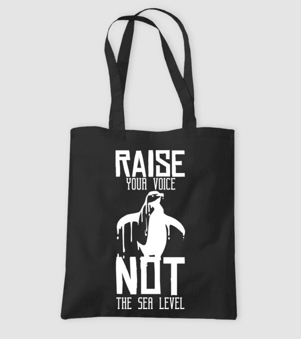 Ridică-ți vocea nu nivelul mării model negru pe tricou