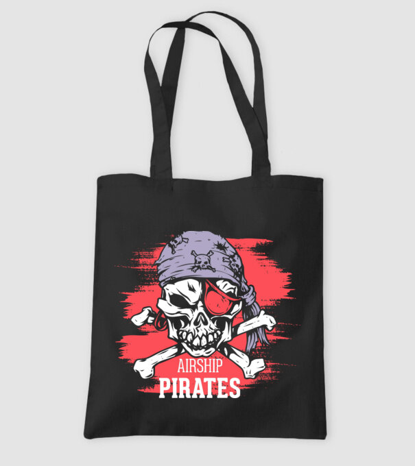 Airship Pirates - Pirat model negru pe tricou