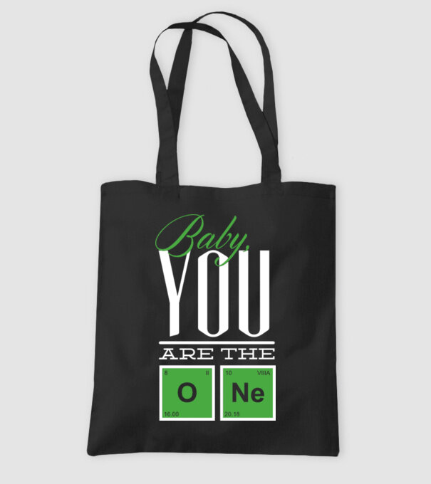 Baby you are the one model negru pe tricou