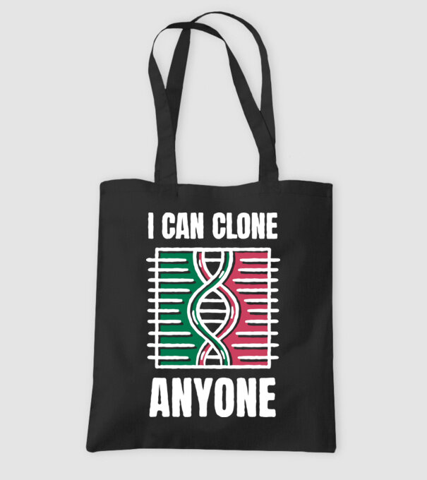 Clonez pe oricine Biolog model negru pe tricou