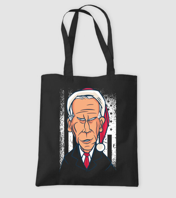 Crăciun Biden model negru pe tricou