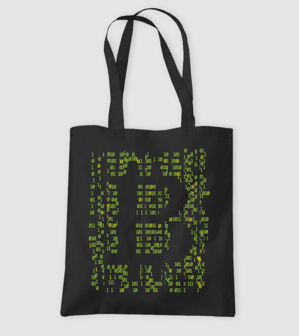 Bitcoin Matrice model negru pe tricou