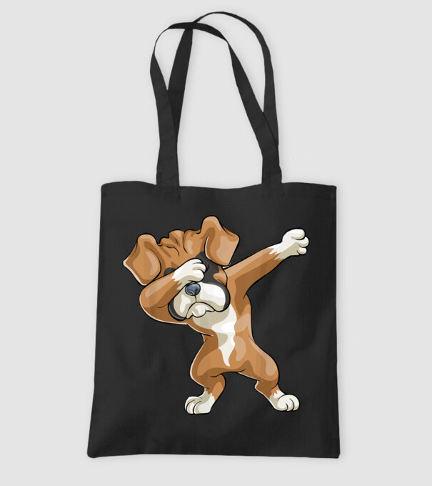Boxer dab model negru pe tricou