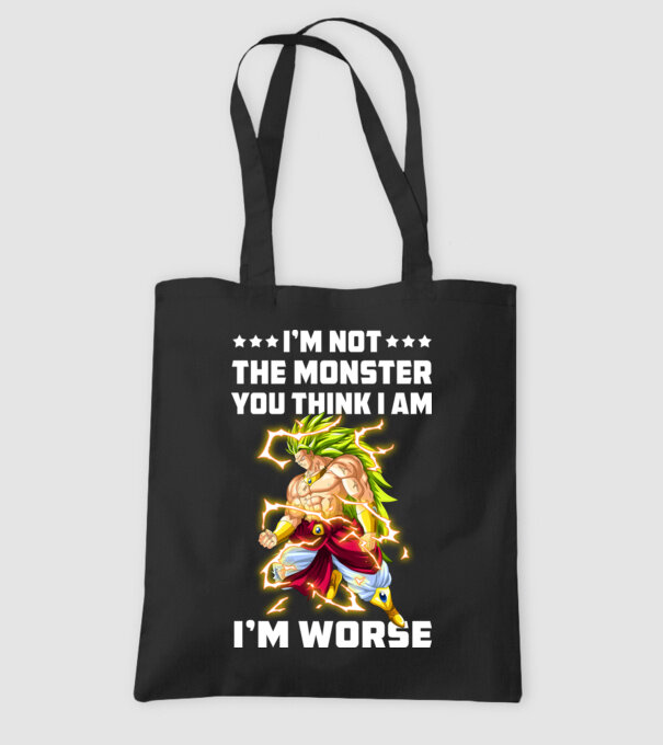 Brolly monster Dragonball model negru pe tricou