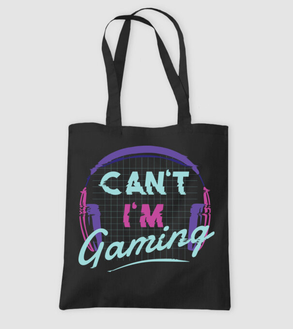 'Can''t I''m Gaming - Gamer' model negru pe tricou