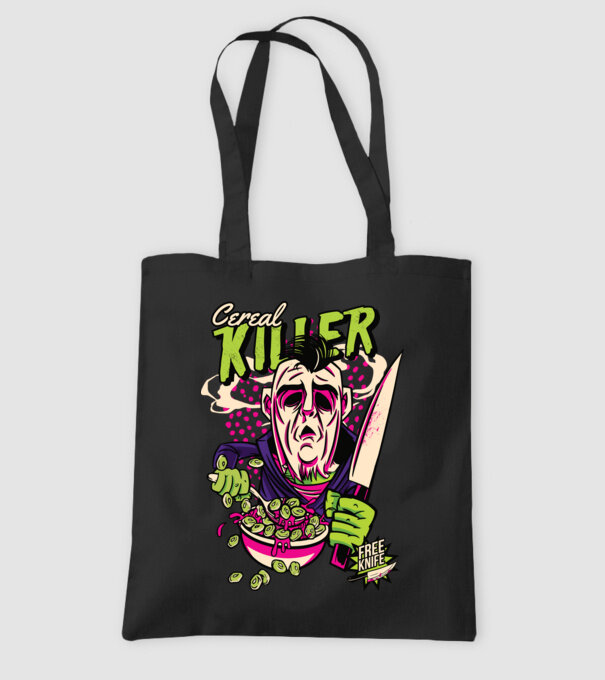 Cereale Killer Fulgi de cereale model negru pe tricou