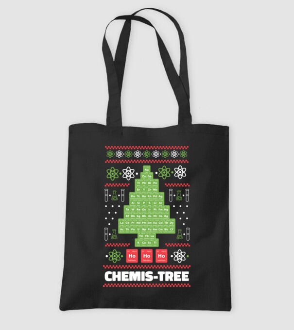 Chemis-tree pom de Crăciun model negru pe tricou