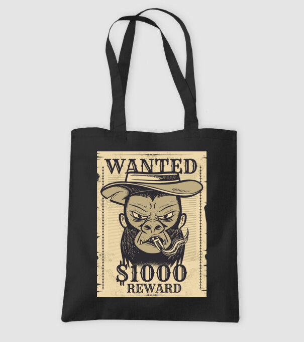 Maimuță cowboy model negru pe tricou