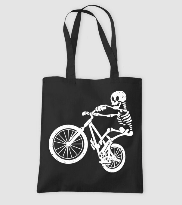 Biciclist schelet model negru pe tricou
