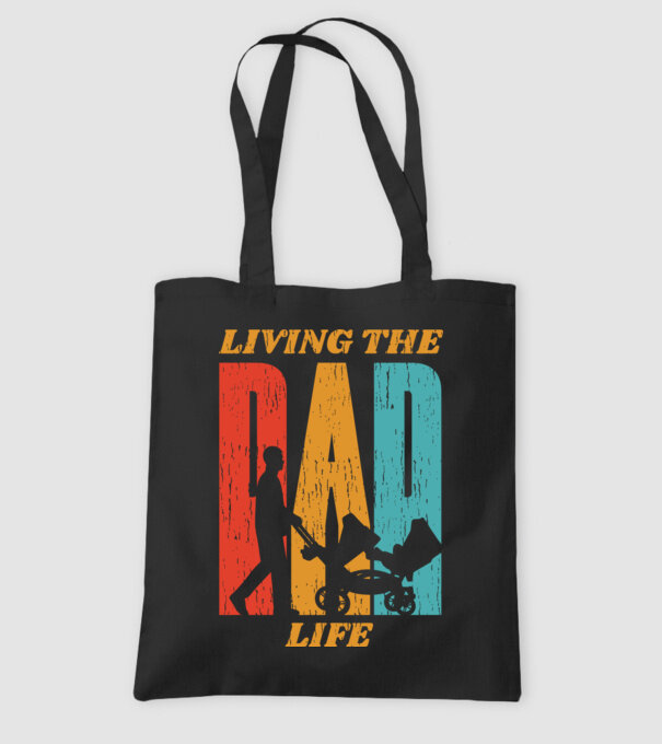 Dad Life pentru tata model negru pe tricou