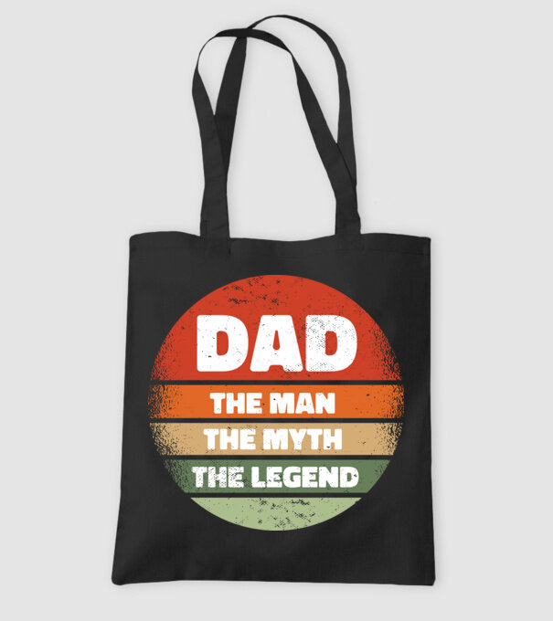 Dad The Man The Myth The Legend model negru pe tricou