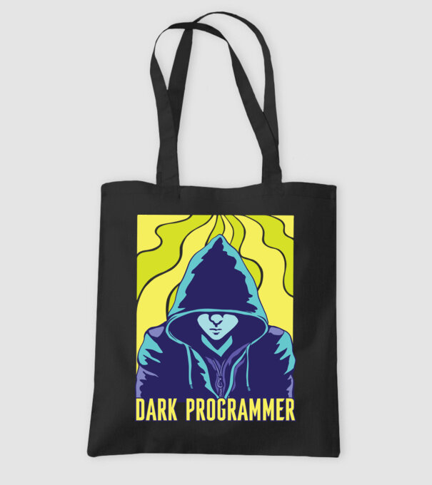 Dark Programmer model negru pe tricou