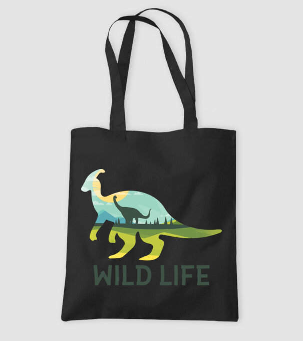 Dinosaur model negru pe tricou