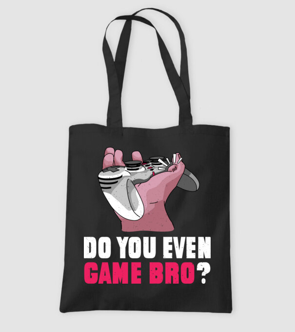 Do You Even Game Bro? model negru pe tricou