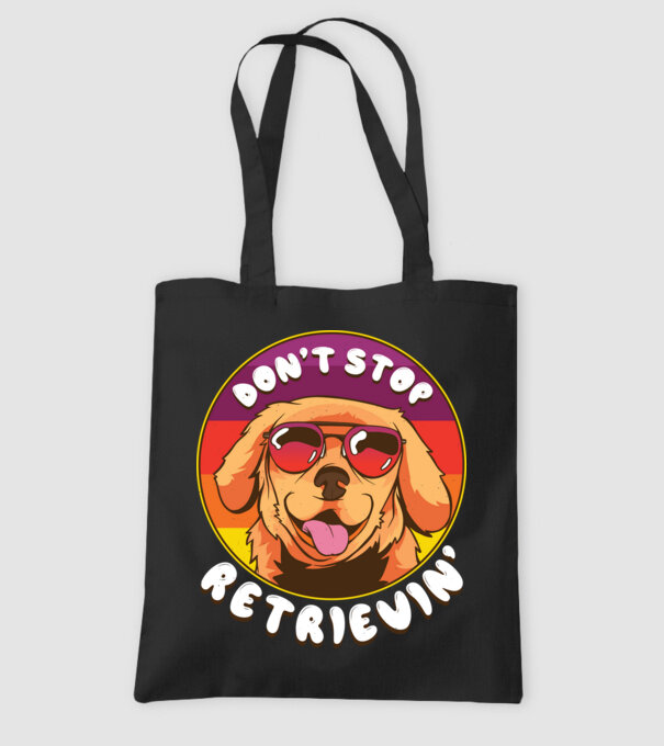 'Don''t stop Retrievin''' model negru pe tricou