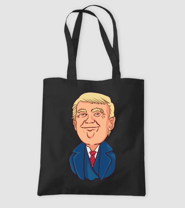 Donald Trump model negru pe tricou