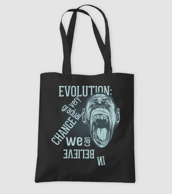 Evolution - Very gradual change model negru pe tricou