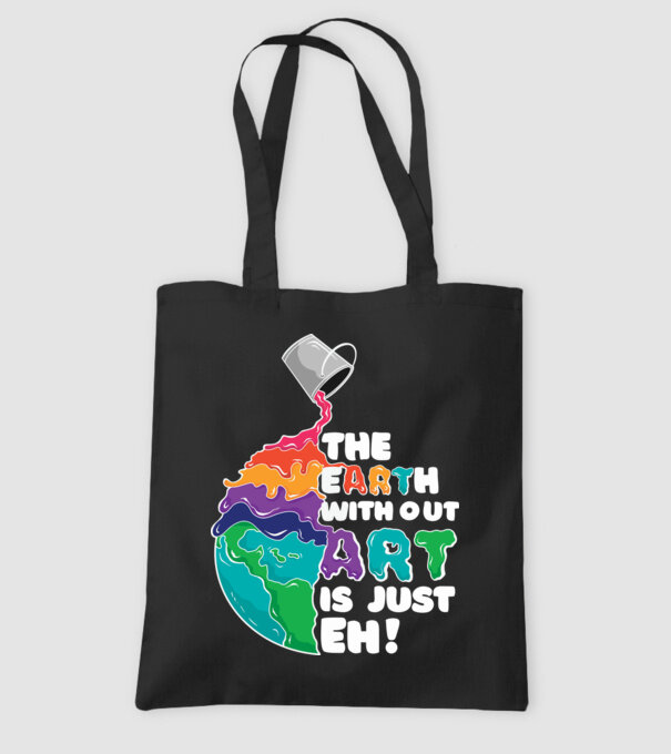 Pământ Artă model negru pe tricou