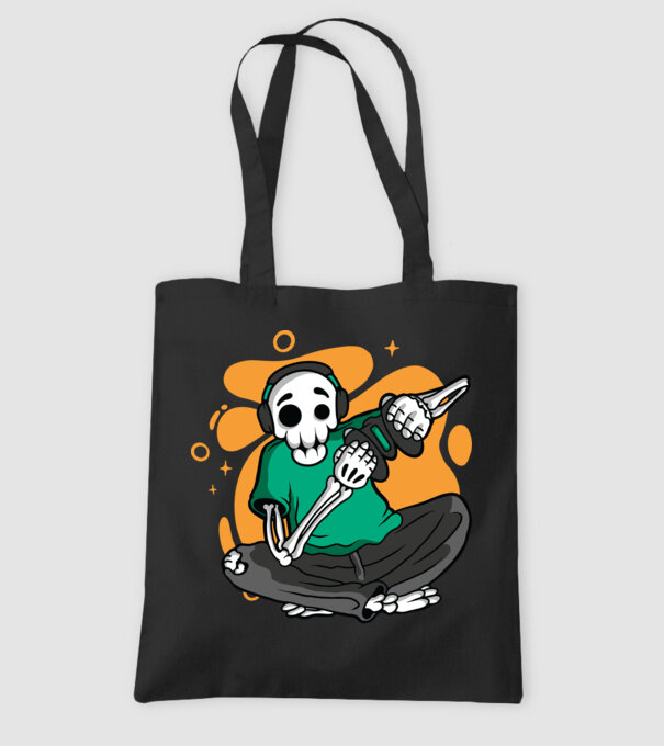 Schelet Gamer model negru pe tricou