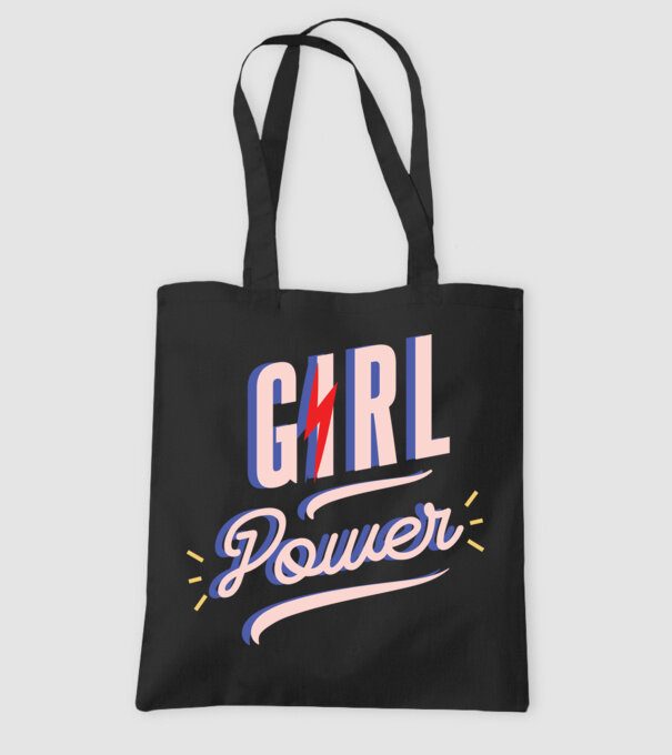 Girl Power de Ziua Femeii model negru pe tricou