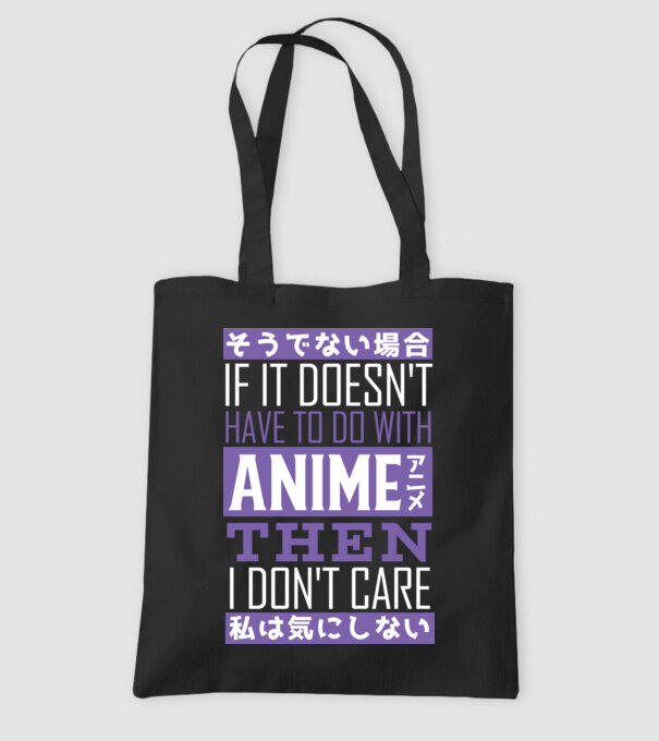 Dacă nu are nimic de-a face cu Anime, nu-mi pasă model negru pe tricou