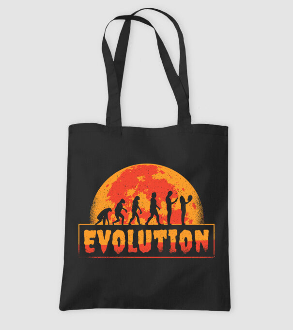 Evoluție Horror model negru pe tricou