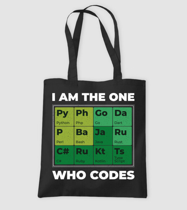 I am the one who codes tricou amuzant programator model negru pe tricou
